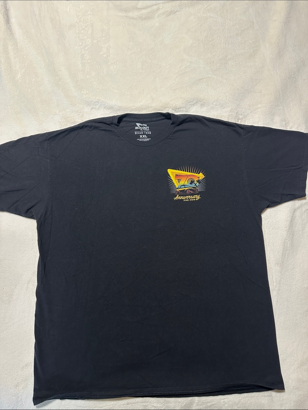 In-N-Out Burger 70th Anniversary 1948-2018 Black T-Shirt Mens XXL